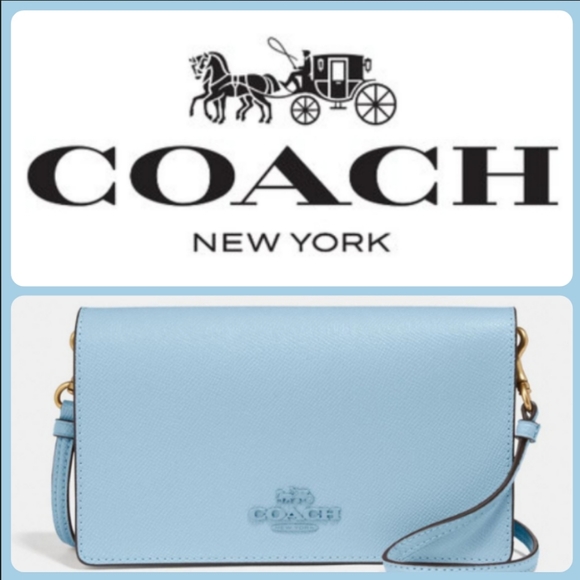 Coach Handbags - 💙 New Coach Foldover Crossbody/ Clutch